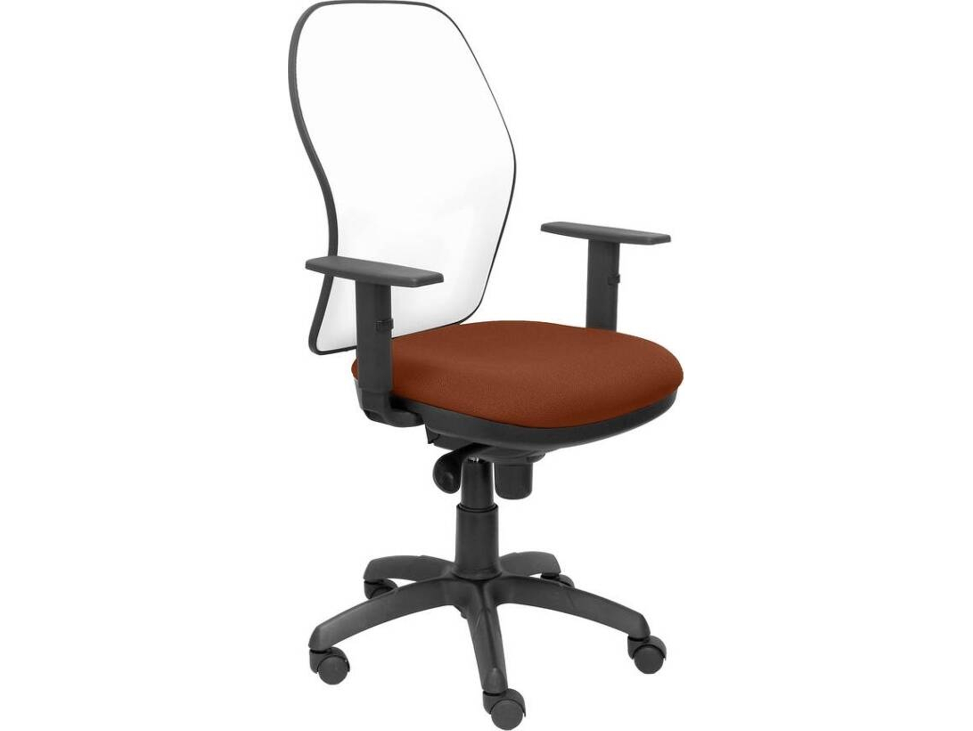 Silla de Escritorio Operativa PYC Jorquera Marrón B (Brazos Ajustables - Malla)