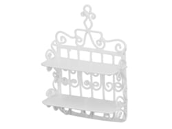 Bjww-marco De Parede Para Casa De Bonecas 1:12 Europeo Branco Mini Feito Com Exquisita Artesanato Acessório Para Casa De Bonecas