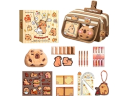 Estuche Para Lápices | Estuche De Gran Capacidad Con Bolsillo Capibara Para Niñas