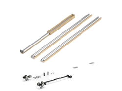 Kit de marco para puerta corrediza Succebuy, 610-762 mm de ancho y 2032 mm de alto