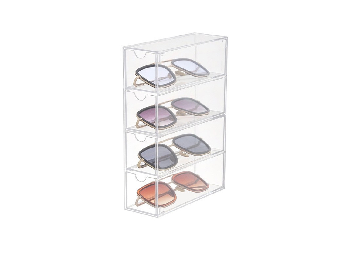 Organizador de joyería en acrílico transparente (25x18x7cm) Kofihety