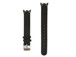 Pulsera De Piel Sintética Transpirable Y Flexible Para Mi Band 8, Ideal Para Hombres Y Mujeres. Diseño En Tela Negra.