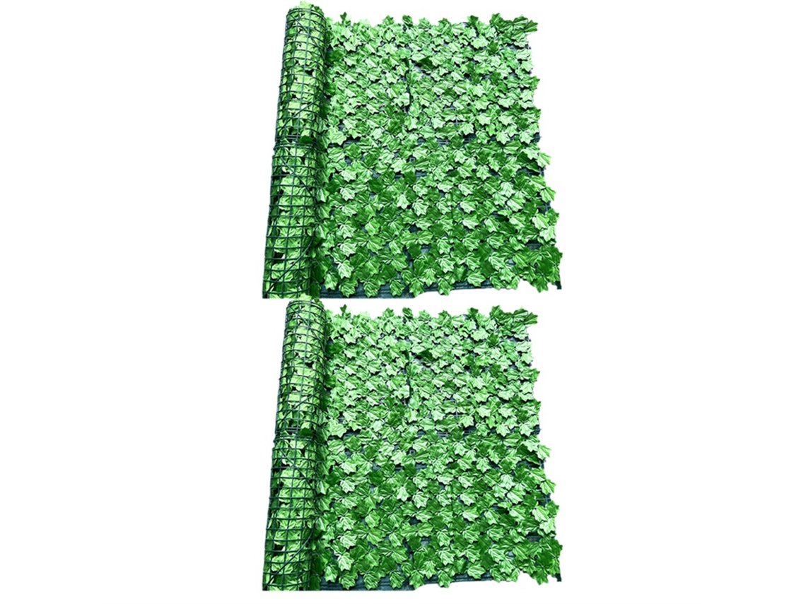 Red de cerca simulada, decoración de plantas verdes, hojas artificiales, decoración de balcón y jardín interior y exterior Mdug