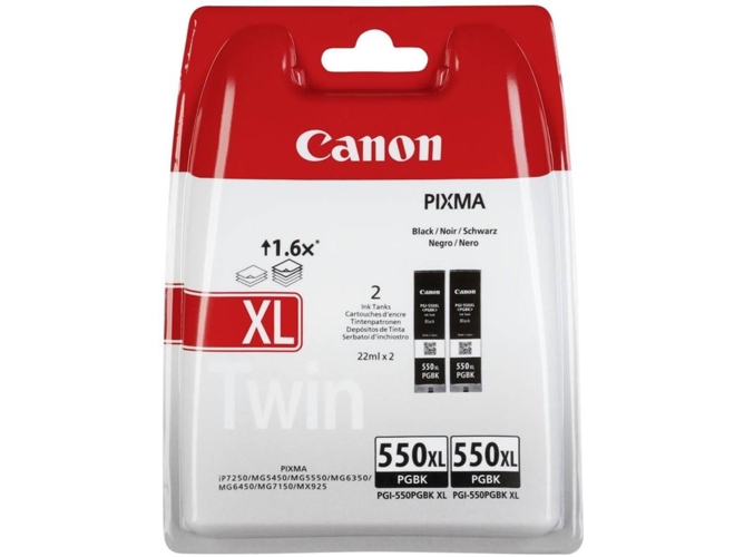 Pack 2 Cartuchos de tinta Original CANON PGI-550XL Negro