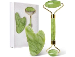 Set De Gua Sha Y Rodillo De Jade Para El Cuidado Diario De La Piel, Herramientas Para El Rostro, El Cuello Y Los Músculos Del Cuerpo.