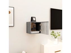 Estantería/Mueble de TV de Pared 30,5X30X30 Cm Gris Sonoma