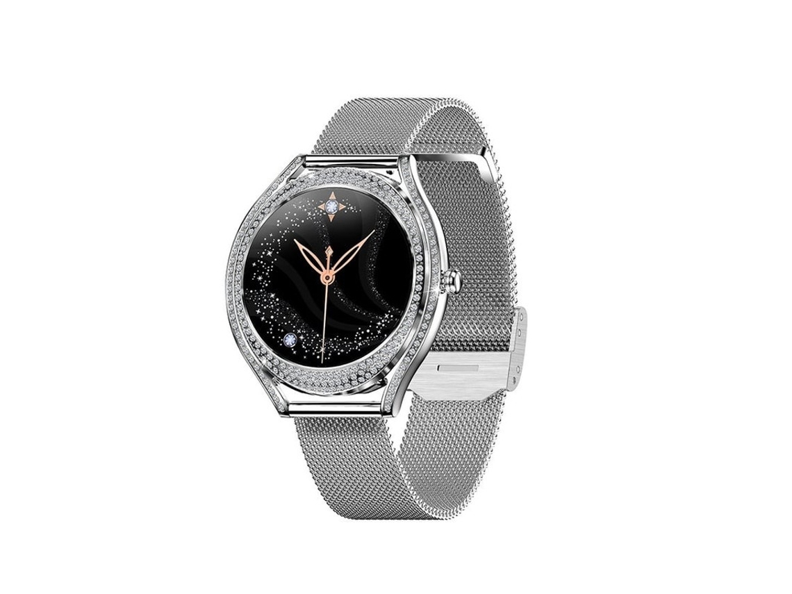 Reloj inteligente para mujer con pantalla táctil AMOLED de 1,28'' y llamadas para teléfonos Android e iOS. Reloj inteligente brillante. ¡Mejor invitación!