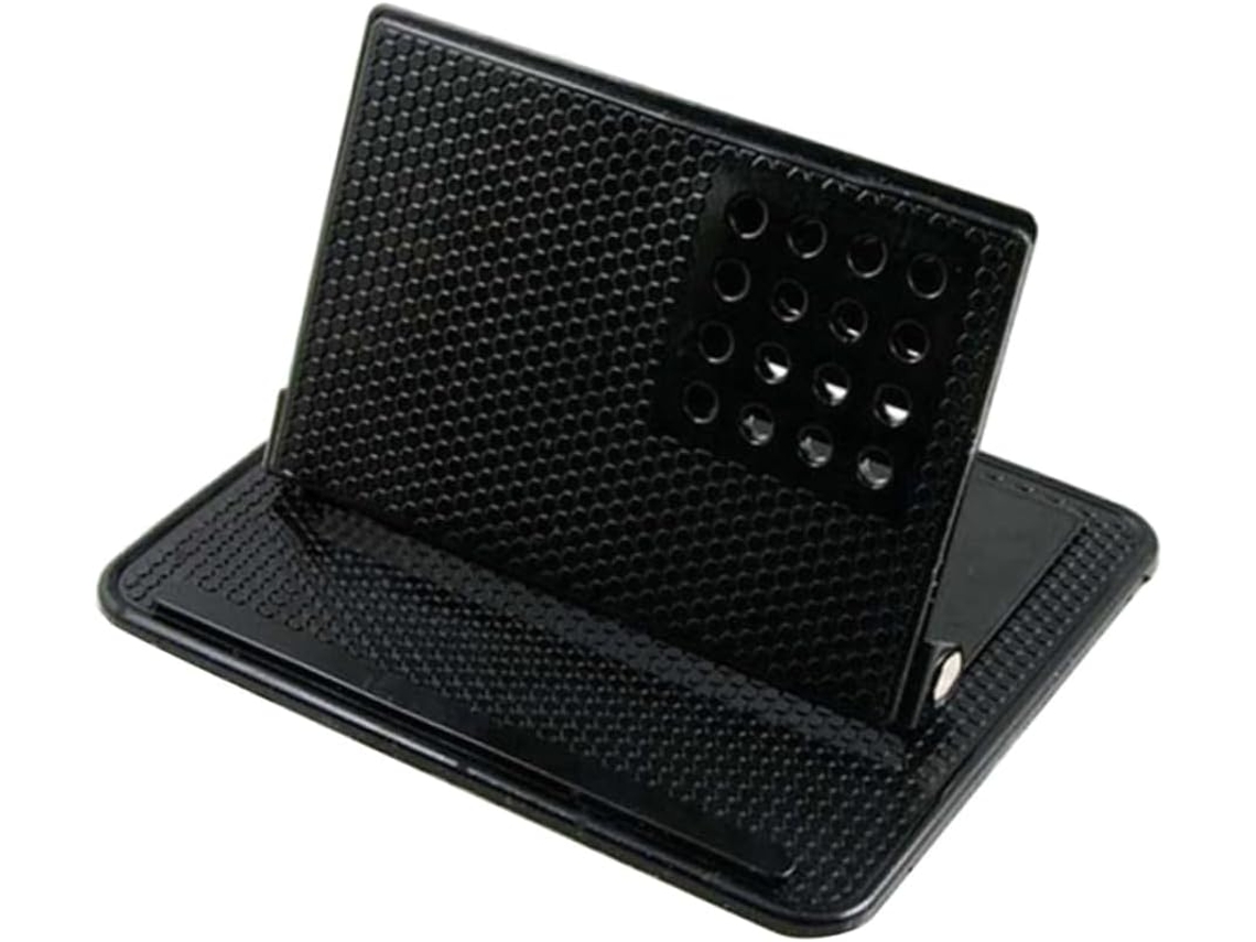 Soporte Para Teléfono De Coche Con Alfombrilla Antideslizante De Metal Y Pu