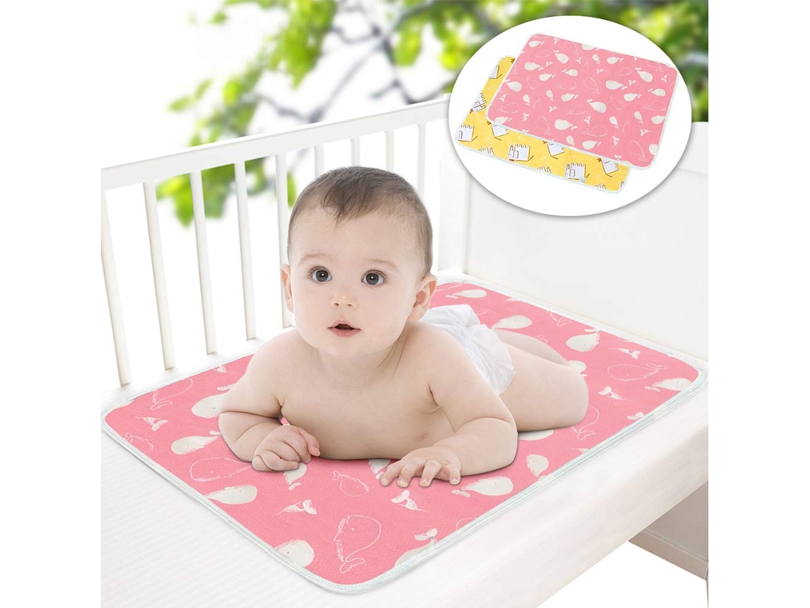 Cambiador de pañales portátil, impermeable, protector de cama, tapete de juego