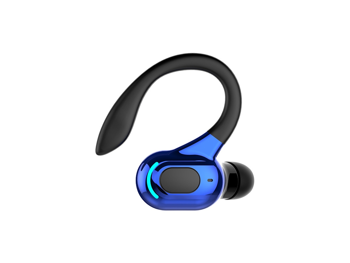 Auriculares Inalámbricos Bluetooth Con Gancho Para La Oreja, Mono, Deportivos, Resistentes Al Agua, Compatibles Con Android E Ios (azul) Czhhmart