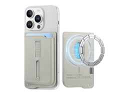 Cartera de cuero Magsafe para iPhone 12/13/14/15/16/17, color blanco Hexinyigjly