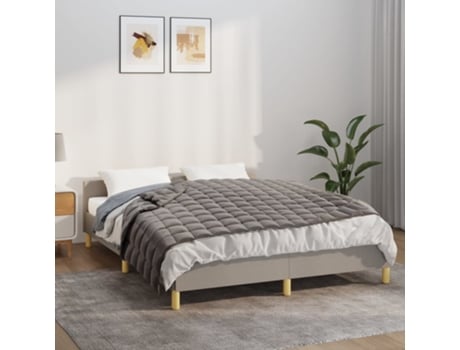 Manta VIDAXL (150 x 200 cm - Tela - Gris)