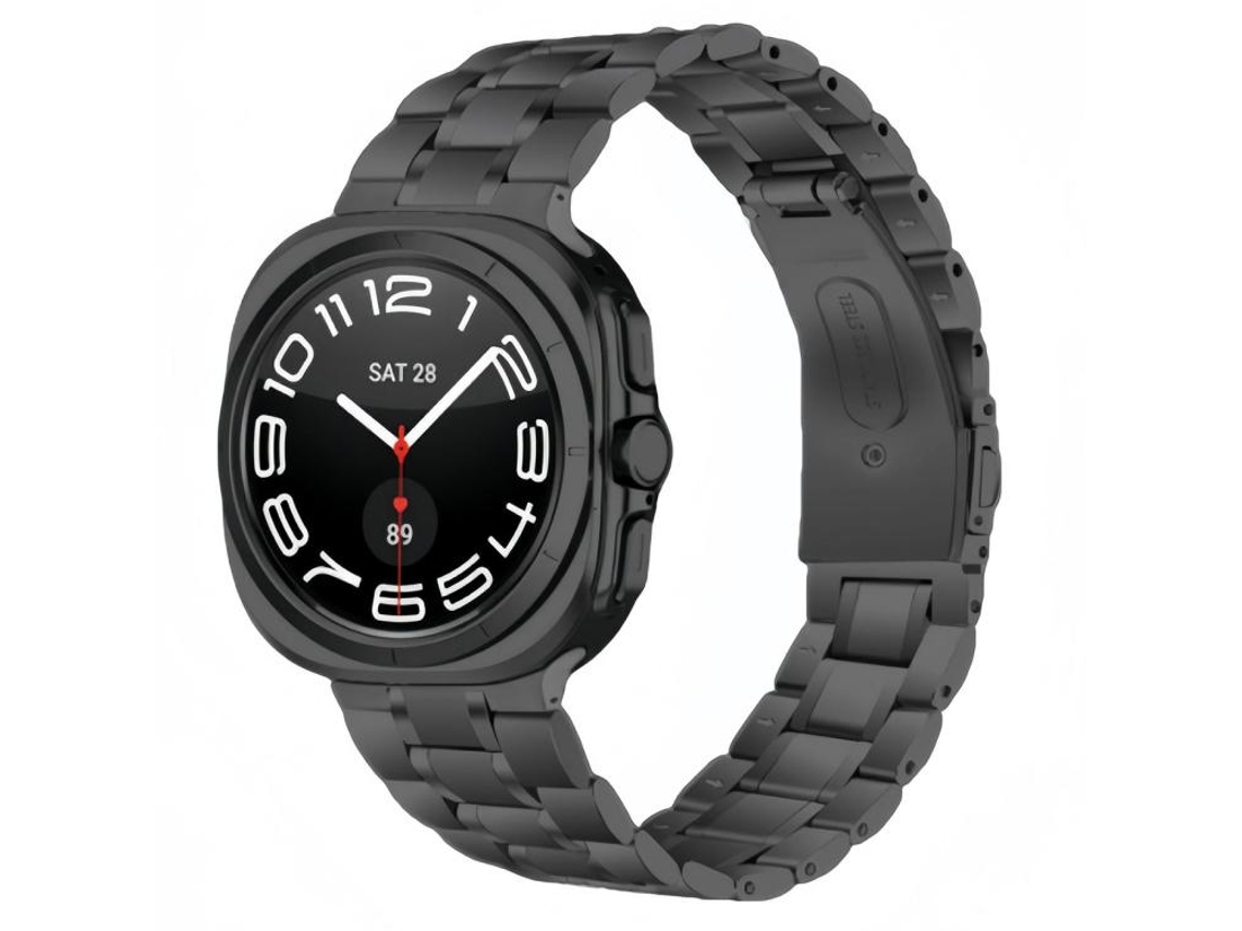Pulsera para Samsung Galaxy Watch 8 / Watch 8 Classic - Acero inoxidable con cinco cuentas