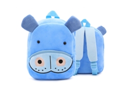Mochila De Animais De Desenho Animado Mochila De Criança Mochila De Pelúcia Do Jardim-De-Infância Hipopótamo Animal