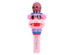 Ats-juguetes De Karaoke Portátiles Inalámbricos Infantiles Cartoons, Regalo De Cumpleaños Para Niños, Rosa