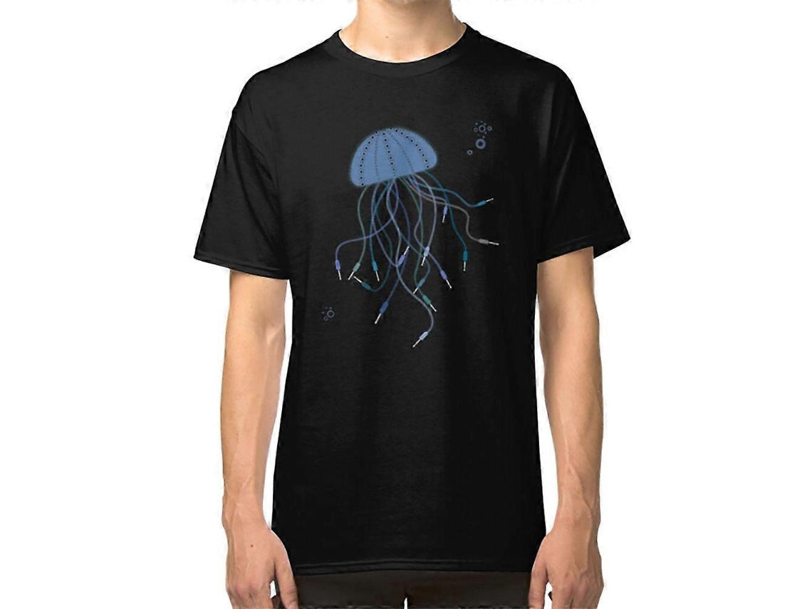 Camiseta con diseño de cables de audio Jellyfish para músicos en Rosewell