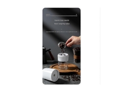 Molinillo de café eléctrico inalámbrico portátil para granos de café, de acero inoxidable. Rosewell