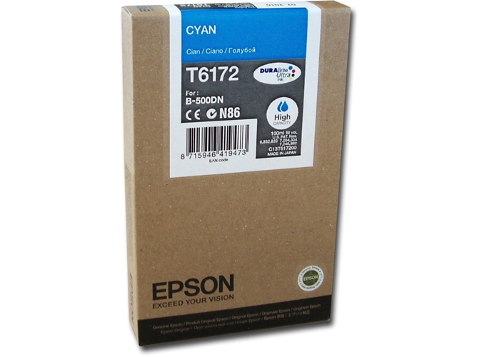 Cartucho de tinta original EPSON T6172 1 ml , Cian, XL, C13T617200