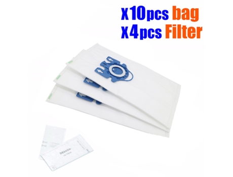 Bolsas de polvo para aspiradora Hepa con filtros para aspiradora sintética Miele tipo Gn Deluxe y 4 filtros S5 S8 C2 C3