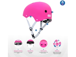 Casco Infantil OLSSON HERO - Rosa S/M (50-52cm) Patinete Skate Bicicleta Patines