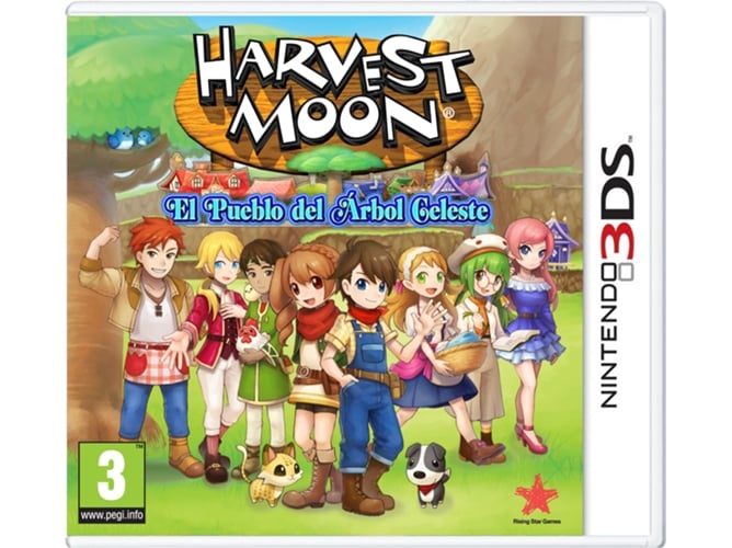 Juego Nintendo 3DS Harvest Moon: El pueblo de los árboles celestes.