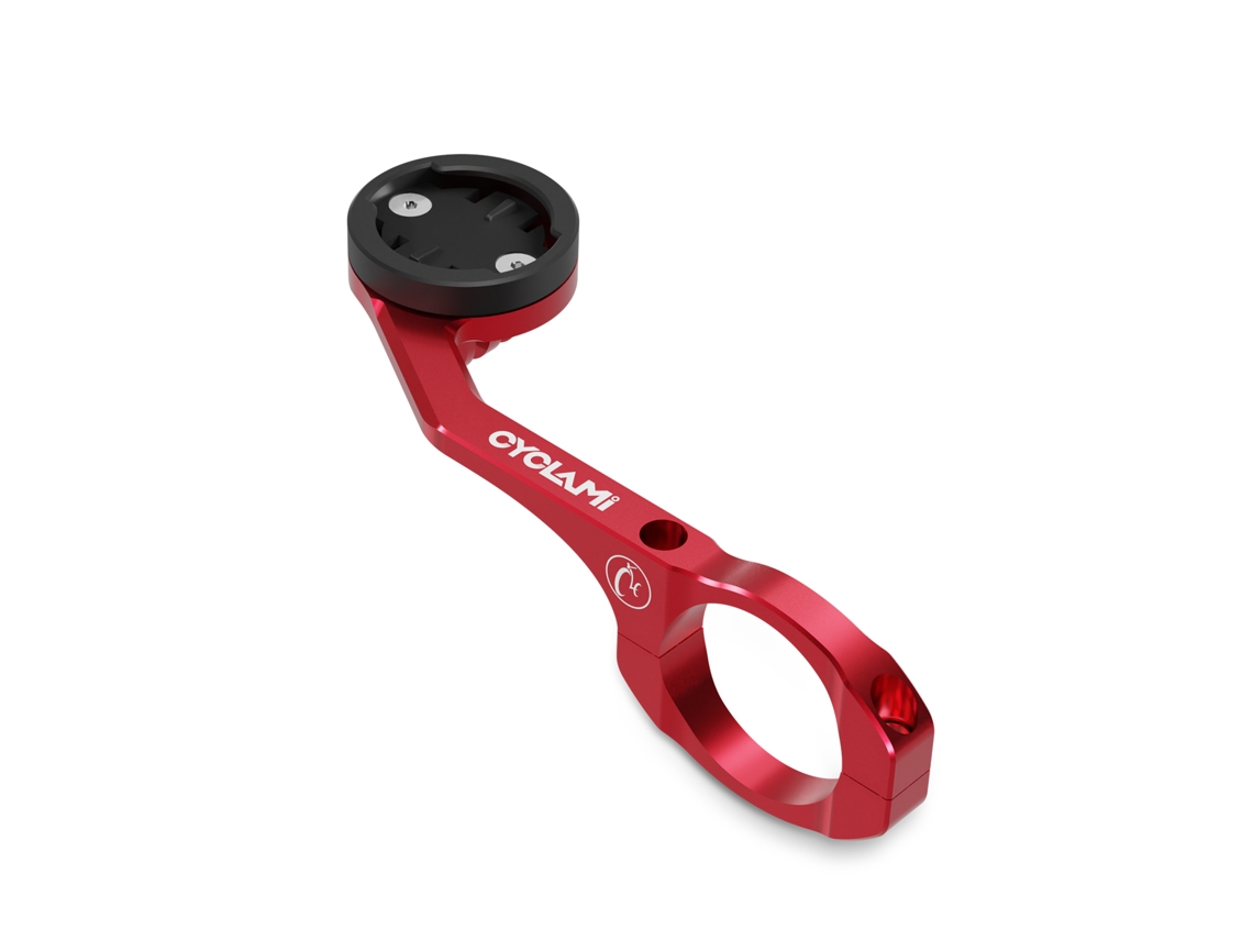 Soporte para ciclocomputador MDUG de aleación de aluminio compatible con Xoss, Igpsport y Bryton (rojo)