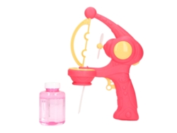 Pistola de burbujas automática 2026 con función de ventilador, juguete infantil rosa