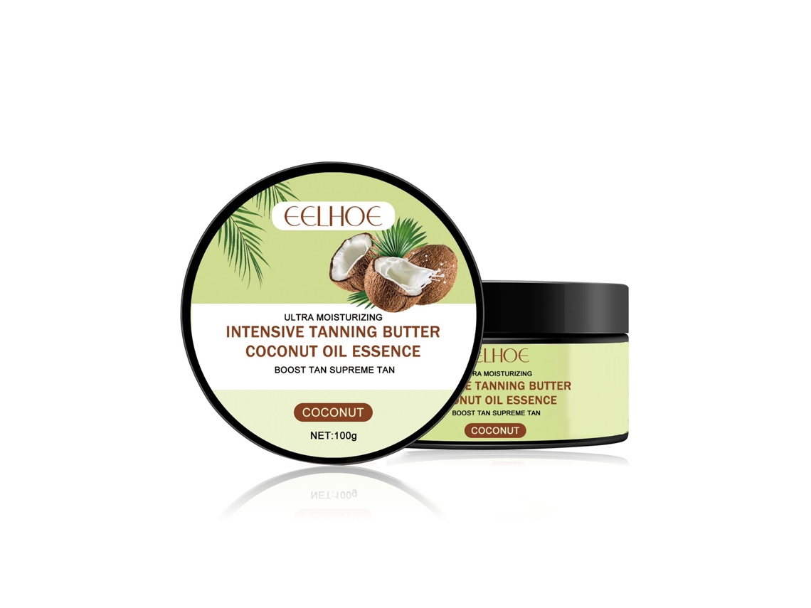 Crema de coco para un oscurecimiento rápido