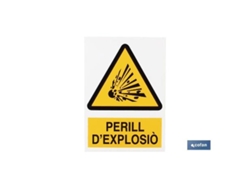 Señal poliestireno 297x210 mm perill dexplosiò