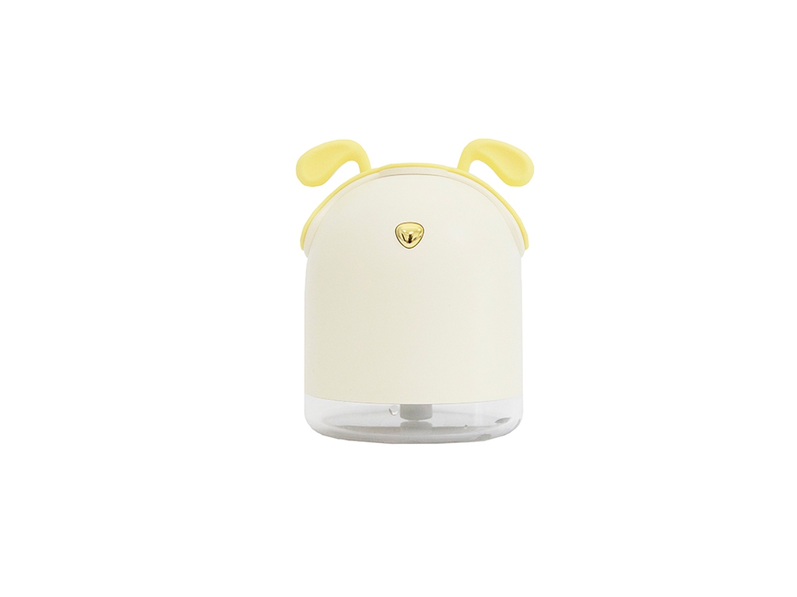 (amarillo, Usb) Humidificador De Aire, Capacidad De 250 Ml, Funciona Con Batería De 2000 Mah.