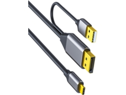 Adaptador Convertidor De Cable Usb-c A Displayport 4k 60hz Para Monitor De Computadora
