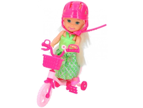muñeca con bicicleta