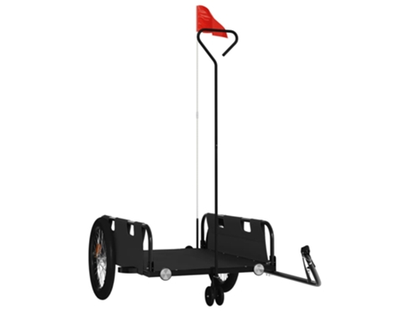 Remolque Para Bicicletas VIDAXL Negro Hierro