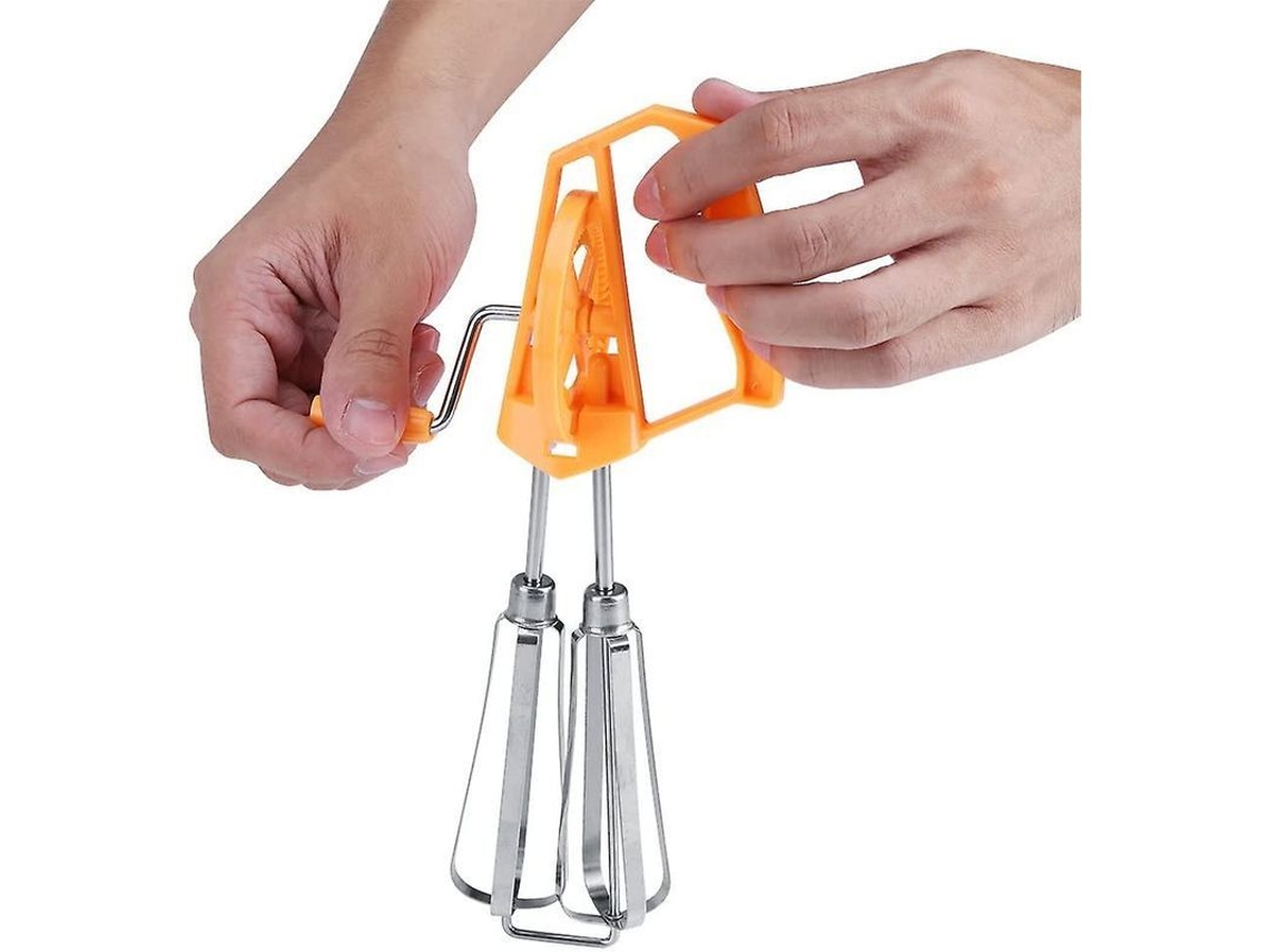 Batidora De Huevos Manual Profesional, Utensilio De Cocina Naranja