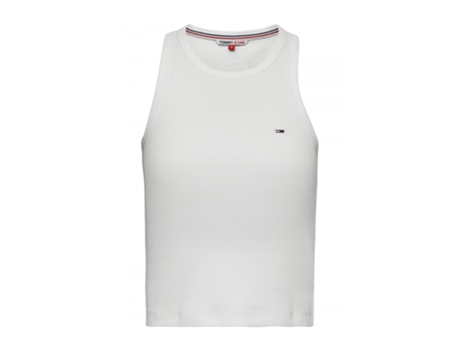 Top TOMMY JEANS Algodón Mujer (L - Blanco)