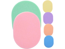 Juego de 6 esponjas faciales reutilizables para una exfoliación suave.