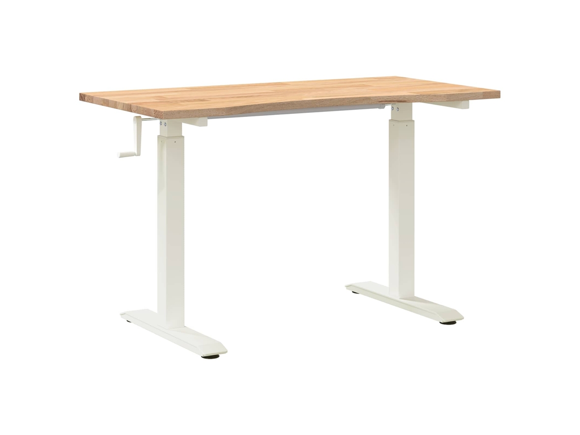 Mesa Blanca y Natural MAISON EXCLUSIVE 120x60 cm