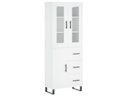 Maison Exclusive - Aparador Alto Madera Contrachapada Blanco 69,5x34x180 Cm
