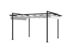 VPMKP - Outsunny toldo de sustitución 4x3 m para pérgola, 2 niveles, transpirable, 8 orificios, beige PMM CAPITALI