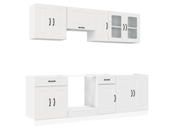Conjunto de gabinetes de cocina de 8 piezas Kalmar Blanco EXCLUSIVO DE LA CASA