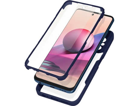 Carcasa Xiaomi Redmi Note 10s AVIZAR Protección de 360°. Azul