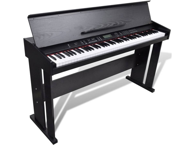 vidaXL Piano Electrónico/Piano Digital con 88 teclas y atril