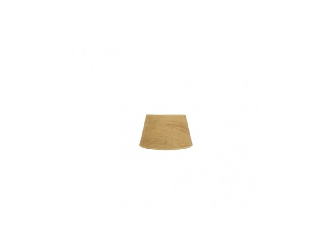 Pantalla Salma E27 Madera Clara 15dx12dx13h Conica Abierta