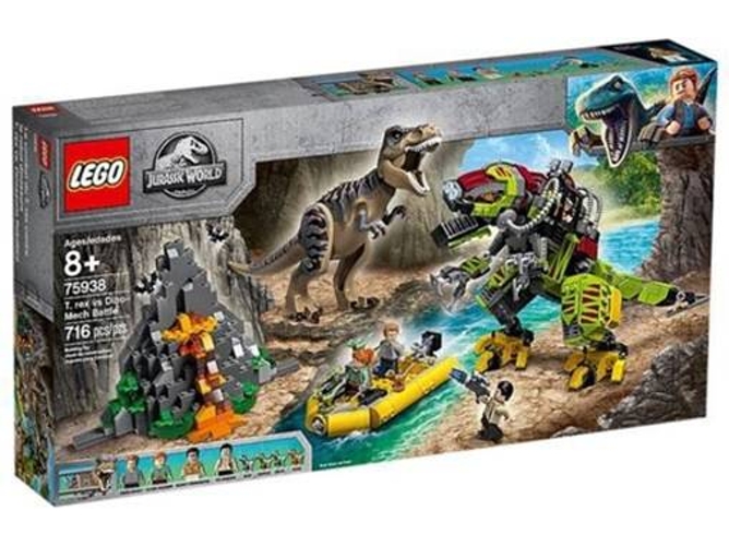 LEGO Jurassic World: T. rex vs Dino-Mech Battle - 75938 (Edad Mínima: 8 - 716 Piezas)