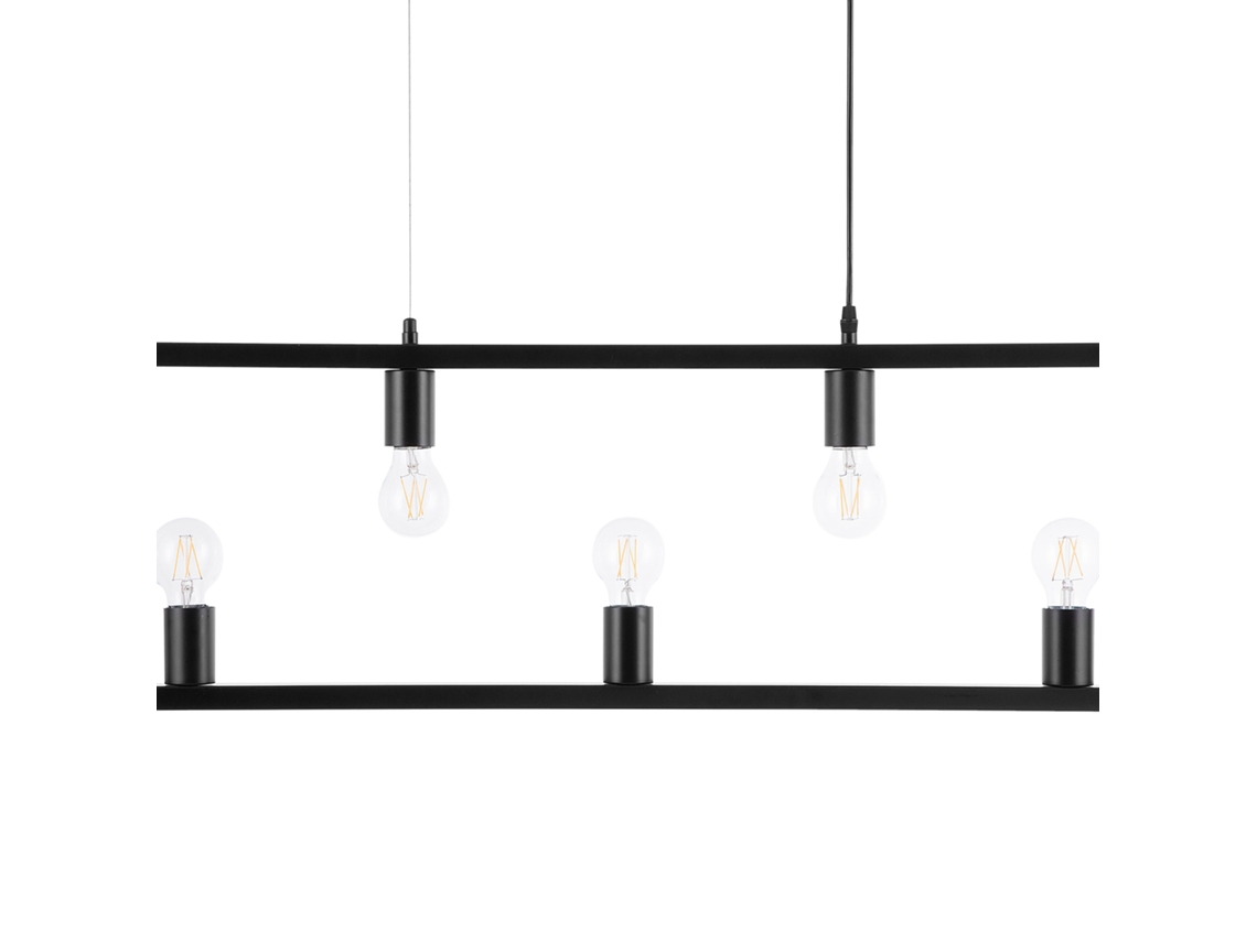 Lámpara de techo BELIANI Bayas de Hierro Negro 100x4x127