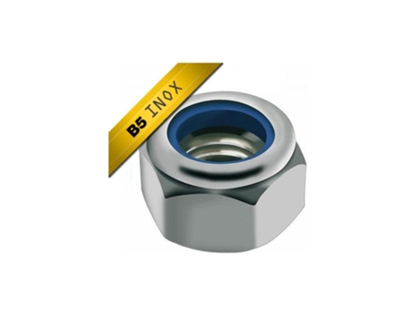 Juego de 25 tuercas de acero inoxidable M4 Nylstop BLACK BEARING