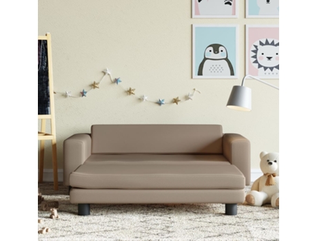 MAISON EXCLUSIVE - Sofá niños y reposapiés cuero sintético capucMaison Exclusive - no 100x50x30 cm