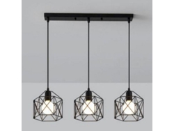 Rebe-lámpara Colgante Moderna Estilo Simple Industrial Robusto Mini Candelabro Para Dormitorio Pasillo 3 Cabezas Placa Recta Sin Bombilla
