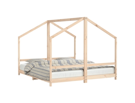 Estructura De Cama Para Niños VIDAXL Marrón Madera (205.5x191x158 cm)