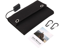Panel Solar Usb Plegable De 12 W, Cargador De Batería Portátil, Impermeable Y Para Exteriores.
